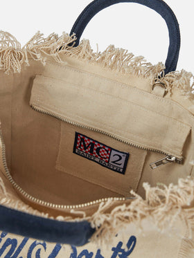 Handtasche Colette aus cremeweißem Baumwollcanvas