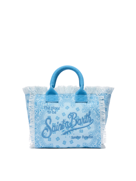Handtasche Colette aus Baumwollcanvas mit Bandanna-Print