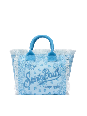 Borsa Colette in canvas di cotone con stampa bandana