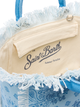 Handtasche Colette aus Baumwollcanvas mit Bandanna-Print