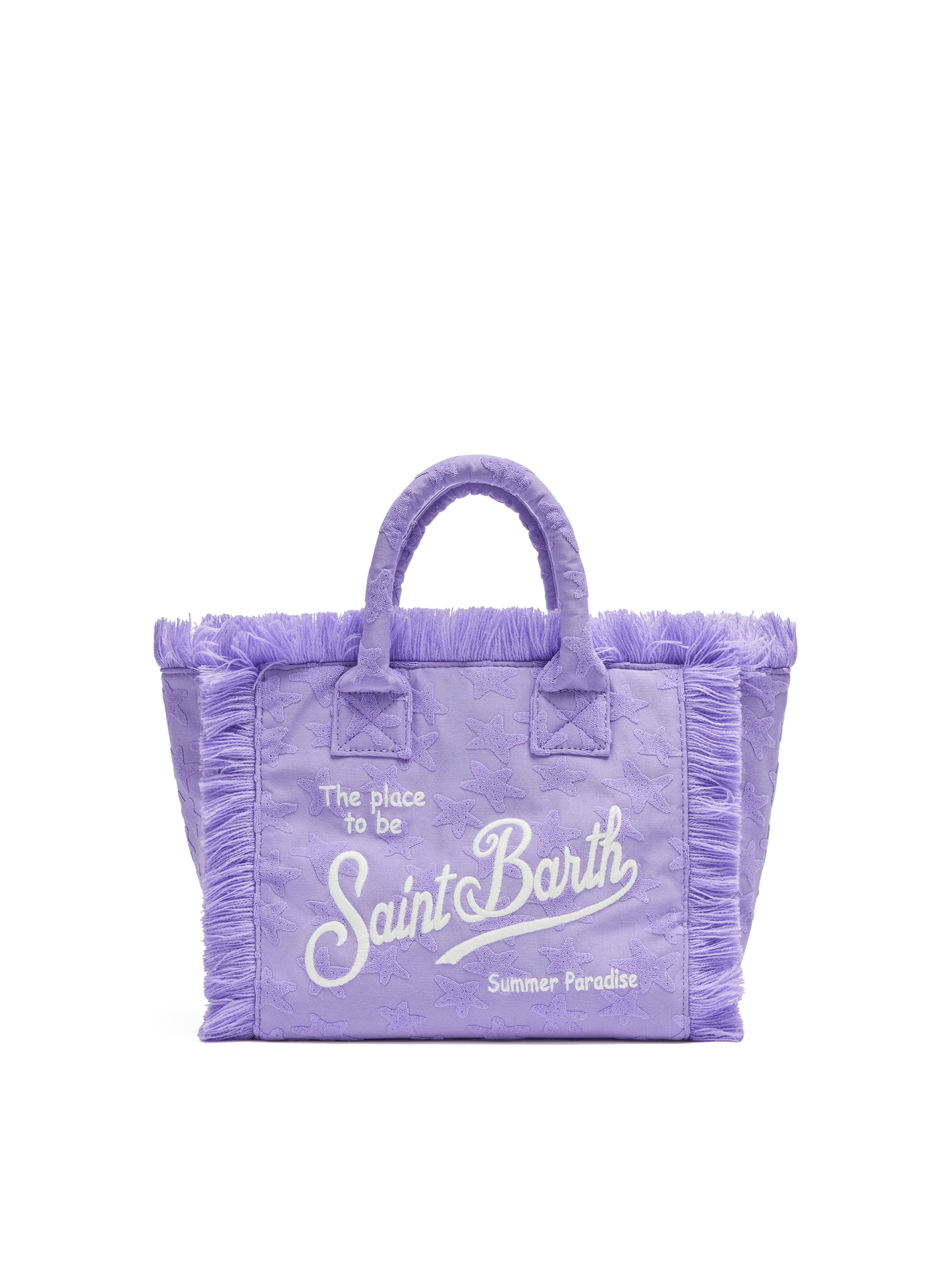 Colette Sponge – Frottee-Handtasche mit lila Sternenprägung