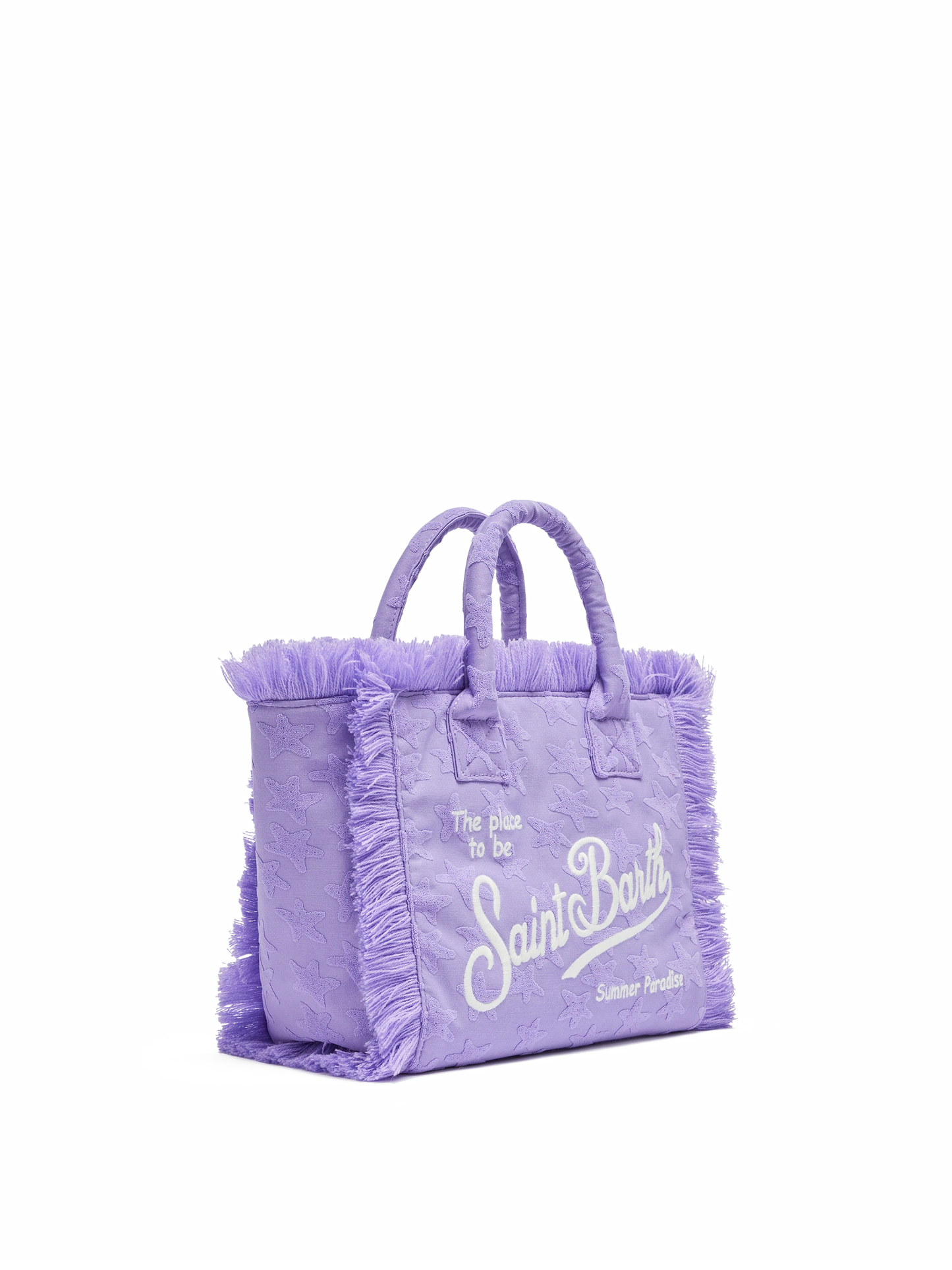 Colette Sponge – Frottee-Handtasche mit lila Sternenprägung