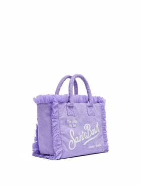Colette Sponge – Frottee-Handtasche mit lila Sternenprägung