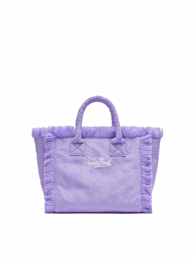 Colette Sponge – Frottee-Handtasche mit lila Sternenprägung