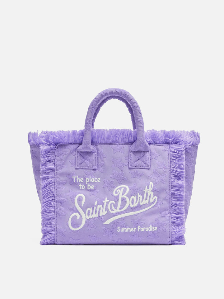 Borsa Colette in spugna lilla con stelle in rilievo