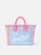 Borsa a mano Colette Sponge in spugna con patch multicolor