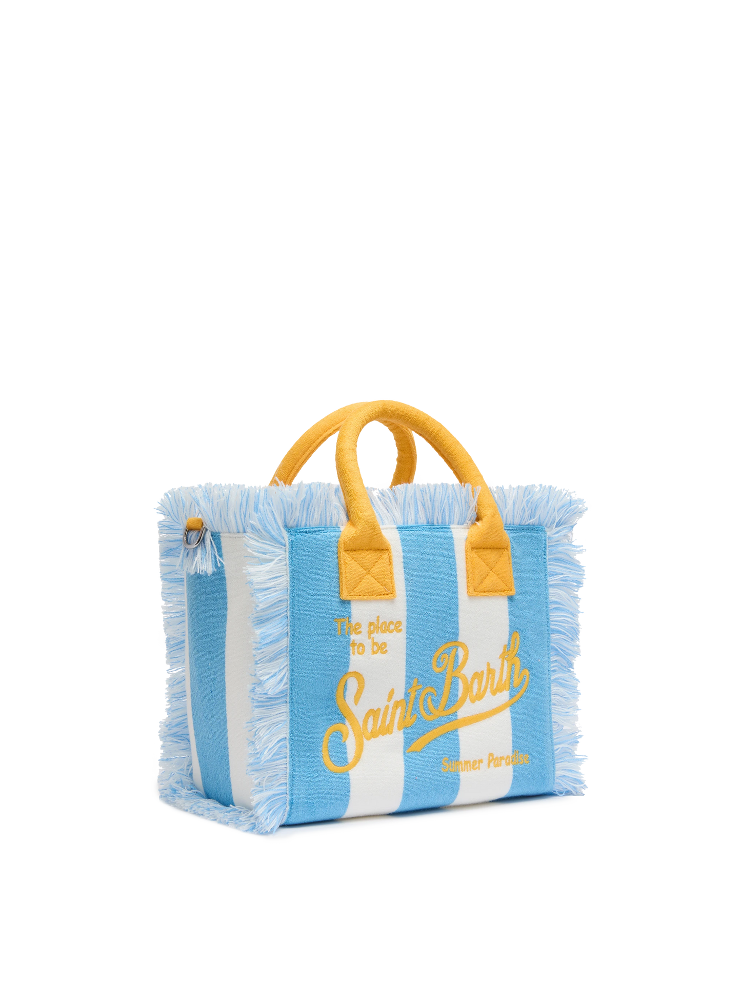Colette Sponge hellblau gestreifte Frottee-Handtasche