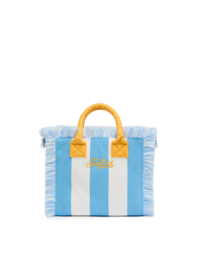 Colette Sponge hellblau gestreifte Frottee-Handtasche