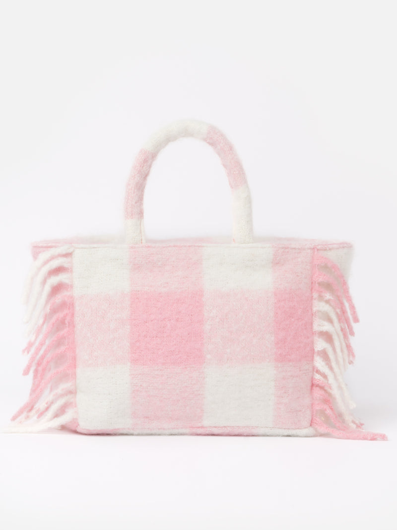 Borsa blanket Colette con stampa check