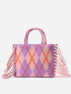Borsa Colette Blanket con stampa argyle