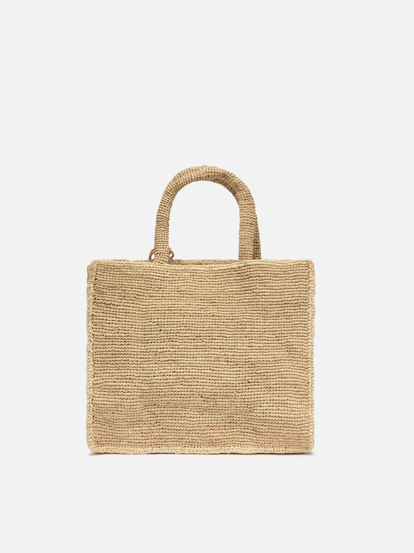 Colette Raffia Handtasche mit Logo-Stickerei