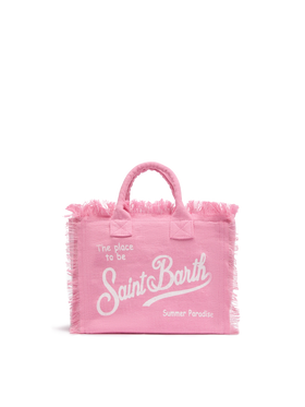 Borsa Colette in lino rosa