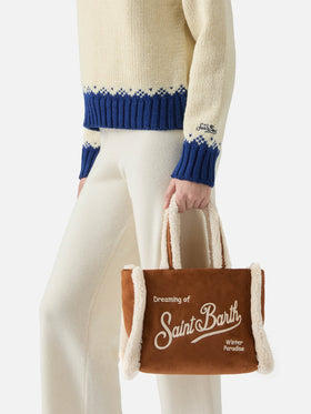 Borsa Colette Shearling cammello