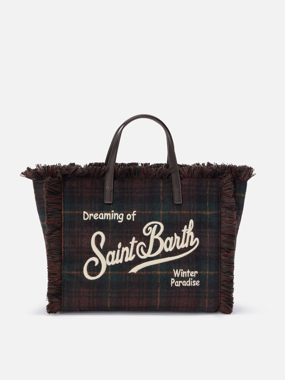Borsa Colette in lana con motivo tartan
