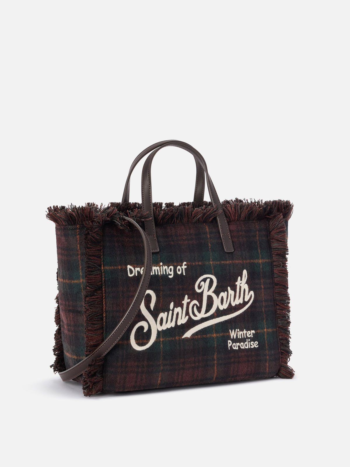 Borsa Colette in lana con motivo tartan