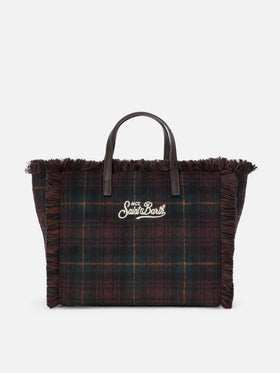 Borsa Colette in lana con motivo tartan