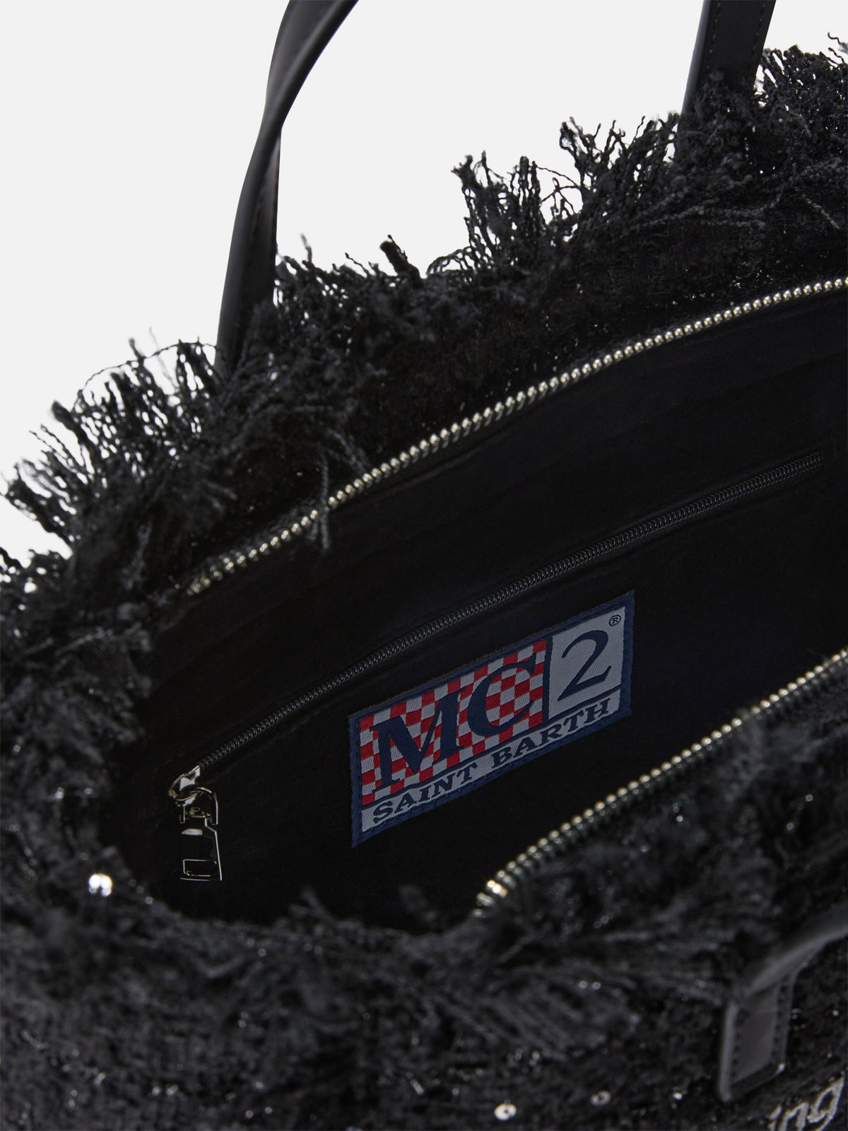 Black Colette bag with sequins and logo embroidery