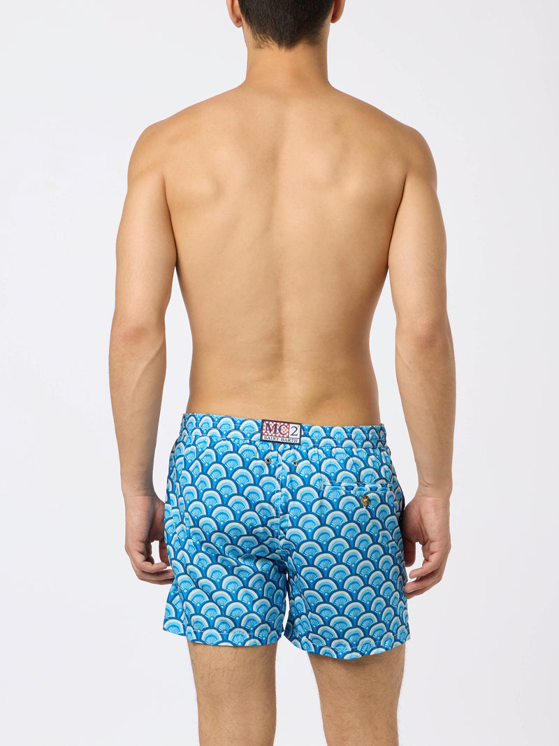 Man Comfort Badeshorts mit geometrischem Print