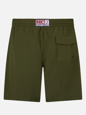 Costume lungo elasticizzato Comfort Surf verde militare