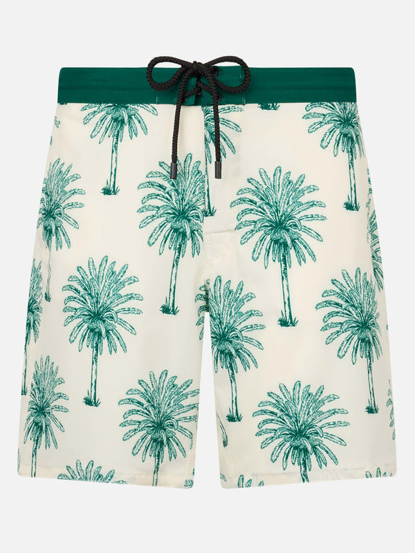 Costume da bagno da uomo Comfort Surf con stampa palme