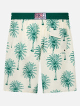 Man Comfort Surf swim shorts with palm print