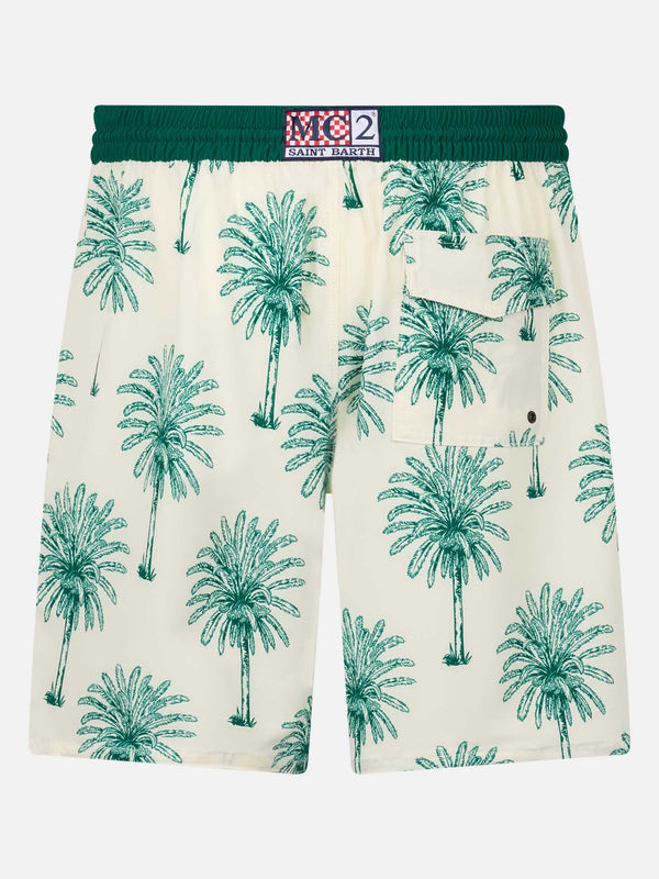 Costume da bagno da uomo Comfort Surf con stampa palme