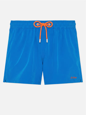 Bañador corto Comfort Bluette con bordado St. Barth 