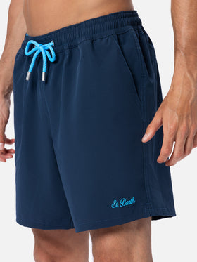 Blaue Comfort-Badeshorts für Herren