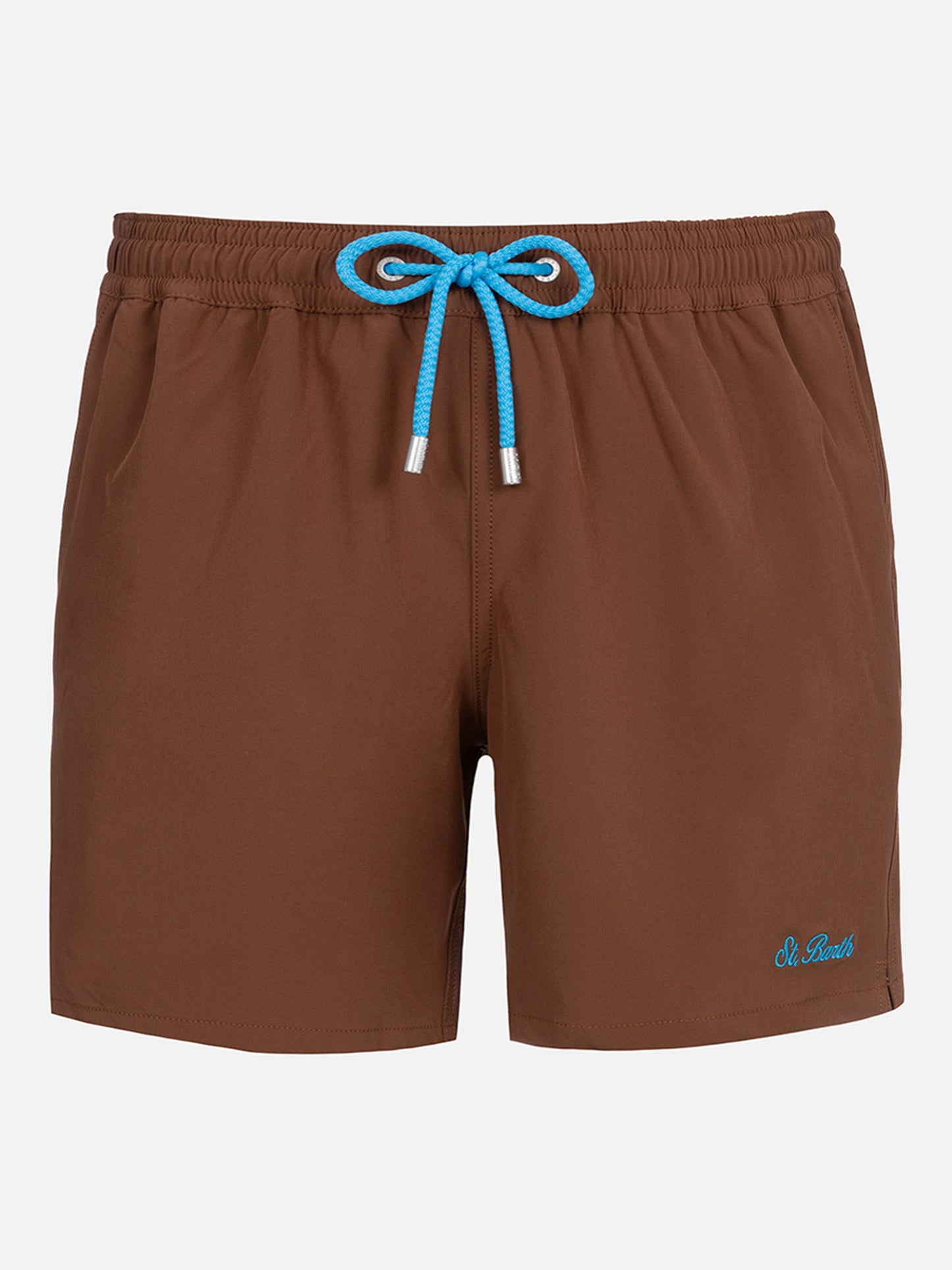 Brown classic stretch Comfort swim shorts