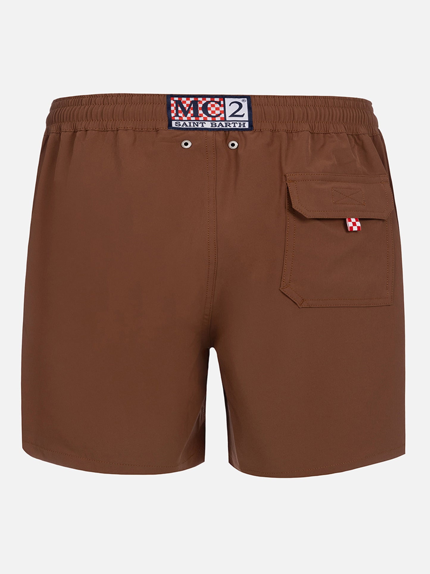 Brown classic stretch Comfort swim shorts