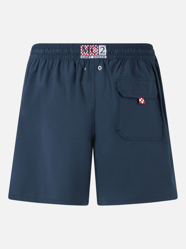 Man Comfort swim shorts with Nel bere e nel mare embroidery | INSULTI LUMINOSI SPECIAL EDITION