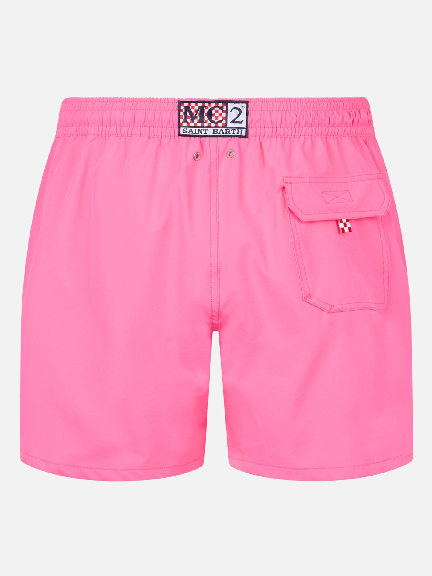 Classic stretch Comfort swim shorts with Mi girano le palline embroidery | INSULTI LUMINOSI SPECIAL EDITION
