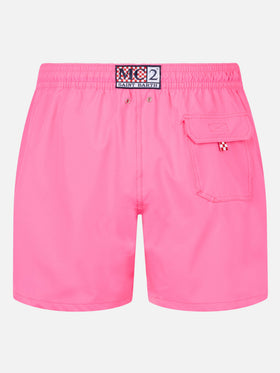 Classic stretch Comfort swim shorts with Mi girano le palline embroidery | INSULTI LUMINOSI SPECIAL EDITION