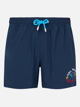 Man Comfort Badeshorts mit Dal Padel alla Brace-Stickerei | INSULTI LUMINOSI SONDEREDITION