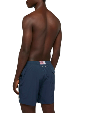 Navy blue Comfort swim shorts with Sapore di Mare embroidery | SAPORE DI MARE SPECIAL EDITION - MC2 Saint Barth