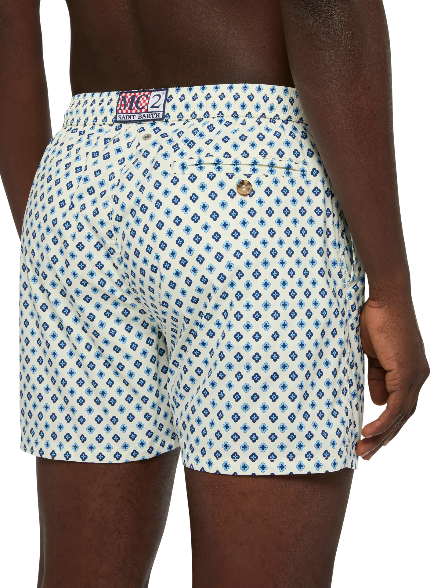 Comfort Light swim shorts with tie print