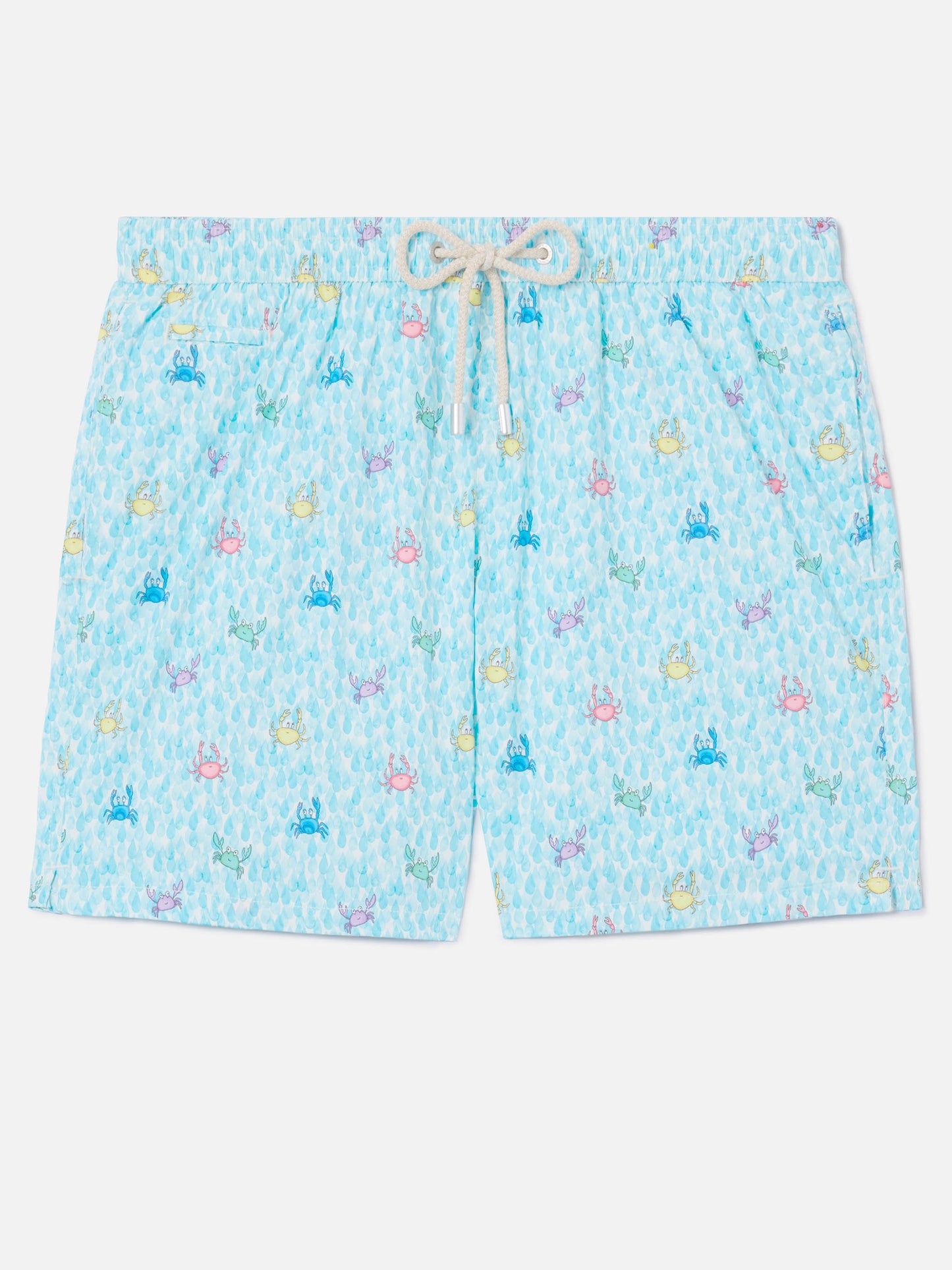 Short de bain stretch classique Comfort Light avec imprimé crabes 