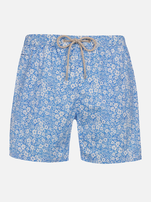 Man Comfort Light swim shorts with flower print