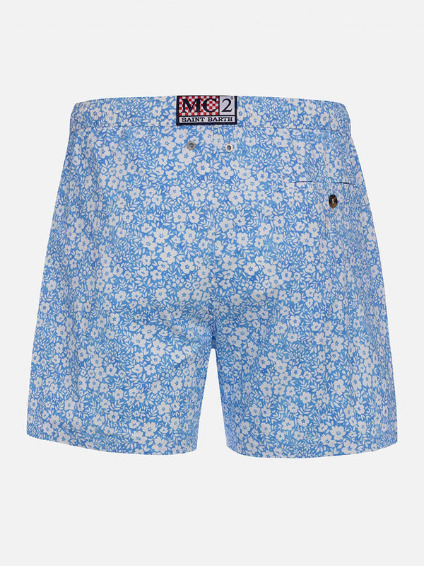 Man Comfort Light swim shorts with flower print