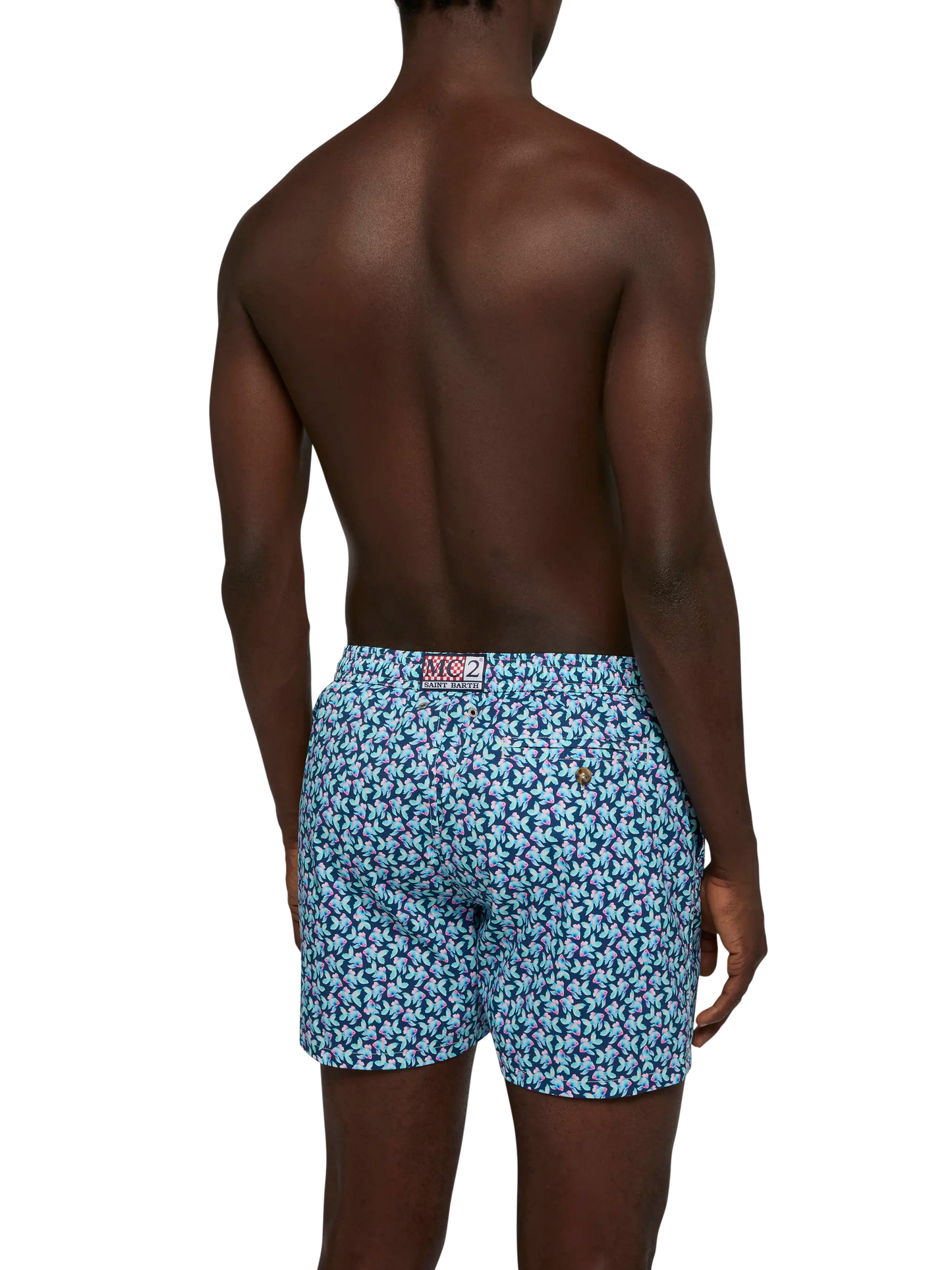 Comfort Light swim shorts with fish print