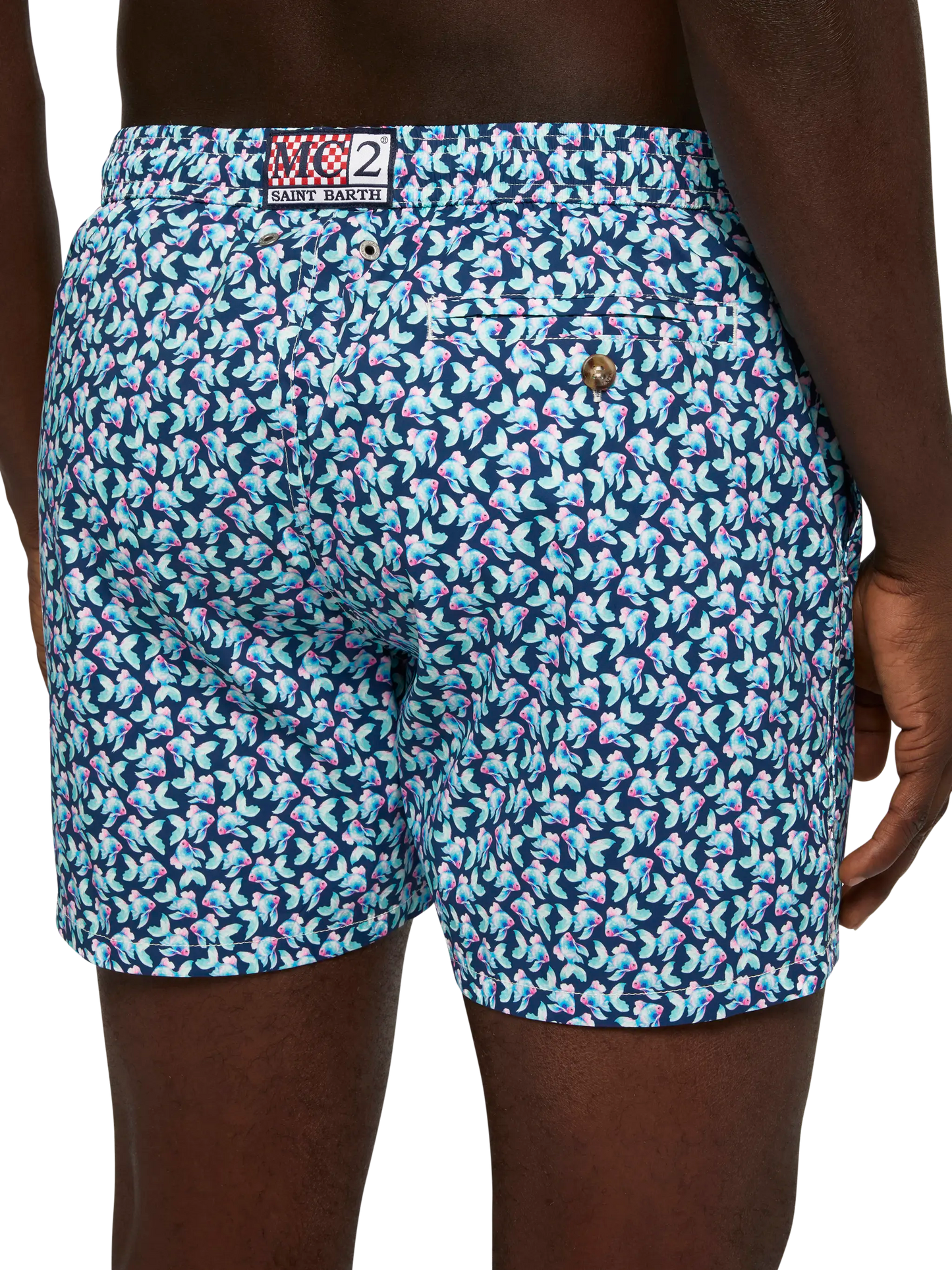 Comfort Light swim shorts with fish print