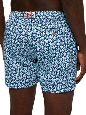Comfort Light swim shorts with fish print