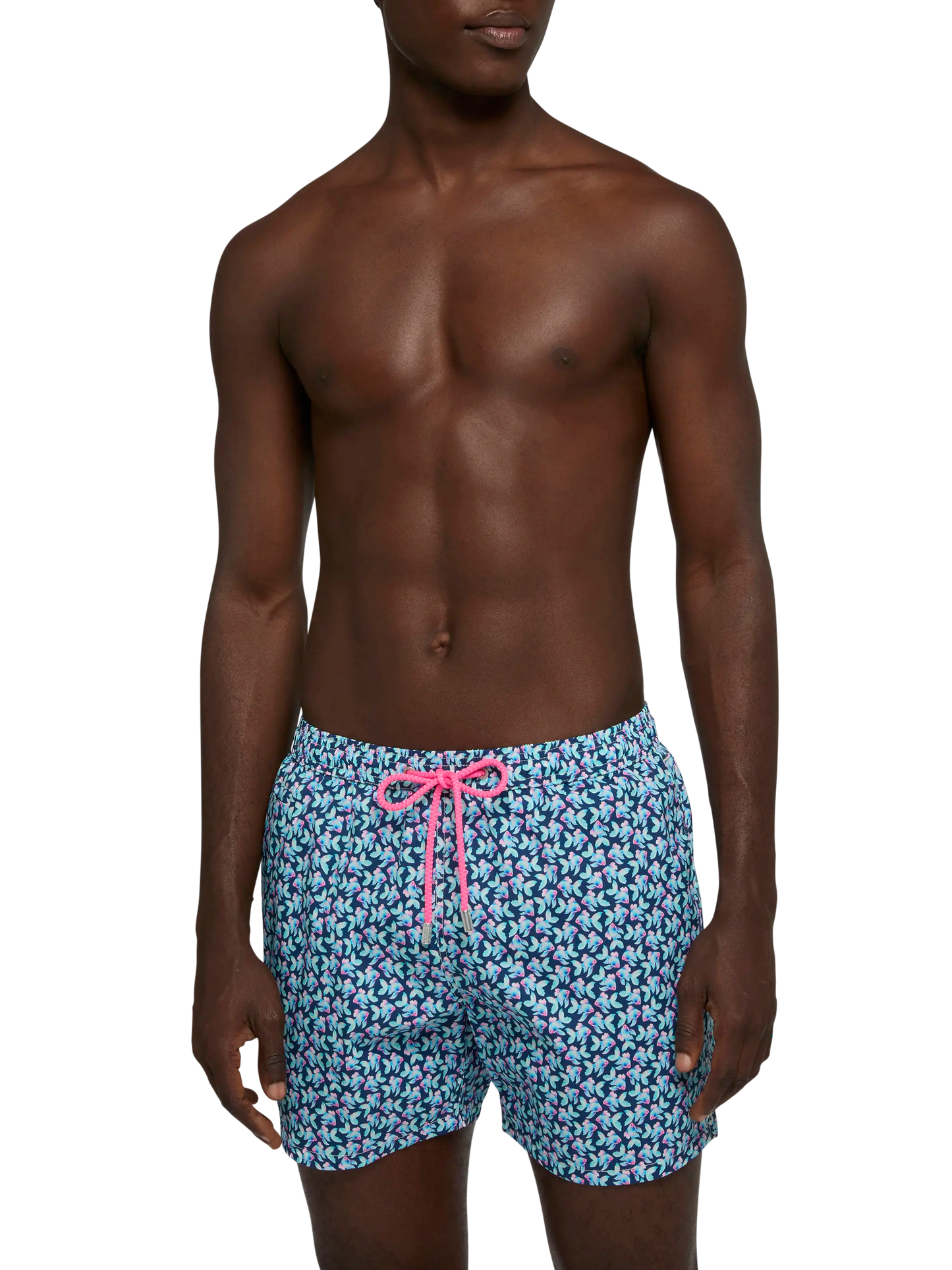 Comfort Light swim shorts with fish print