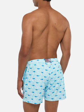 Costume mare Comfort Light con stampa pinna di squalo