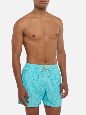Costume mare Comfort Light con stampa hawaiana