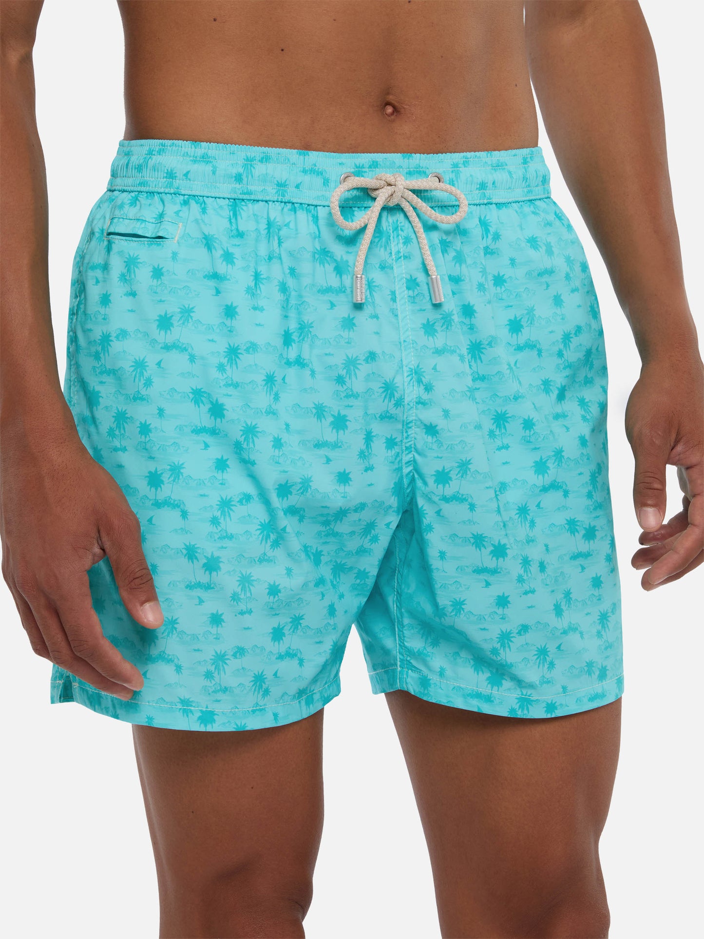 Costume mare Comfort Light con stampa hawaiana