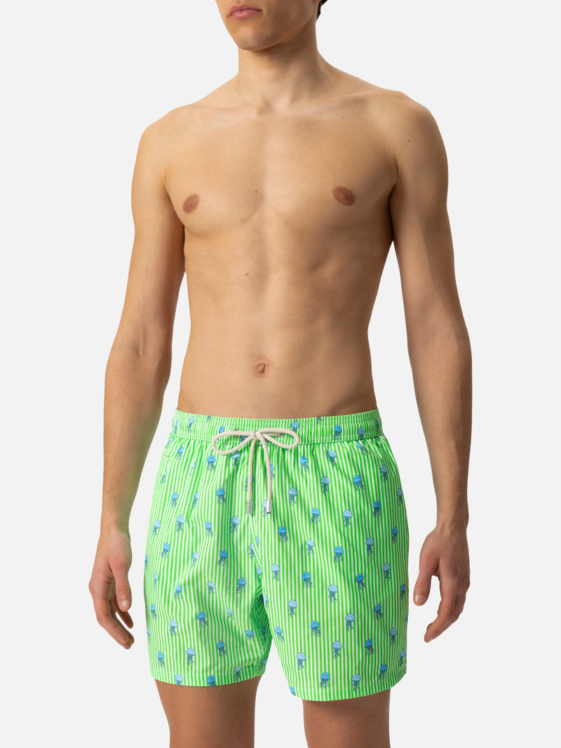 Comfort Light swim shorts with jelly fish print