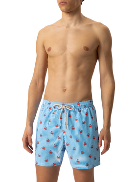 Comfort Light swim shorts with crabs print