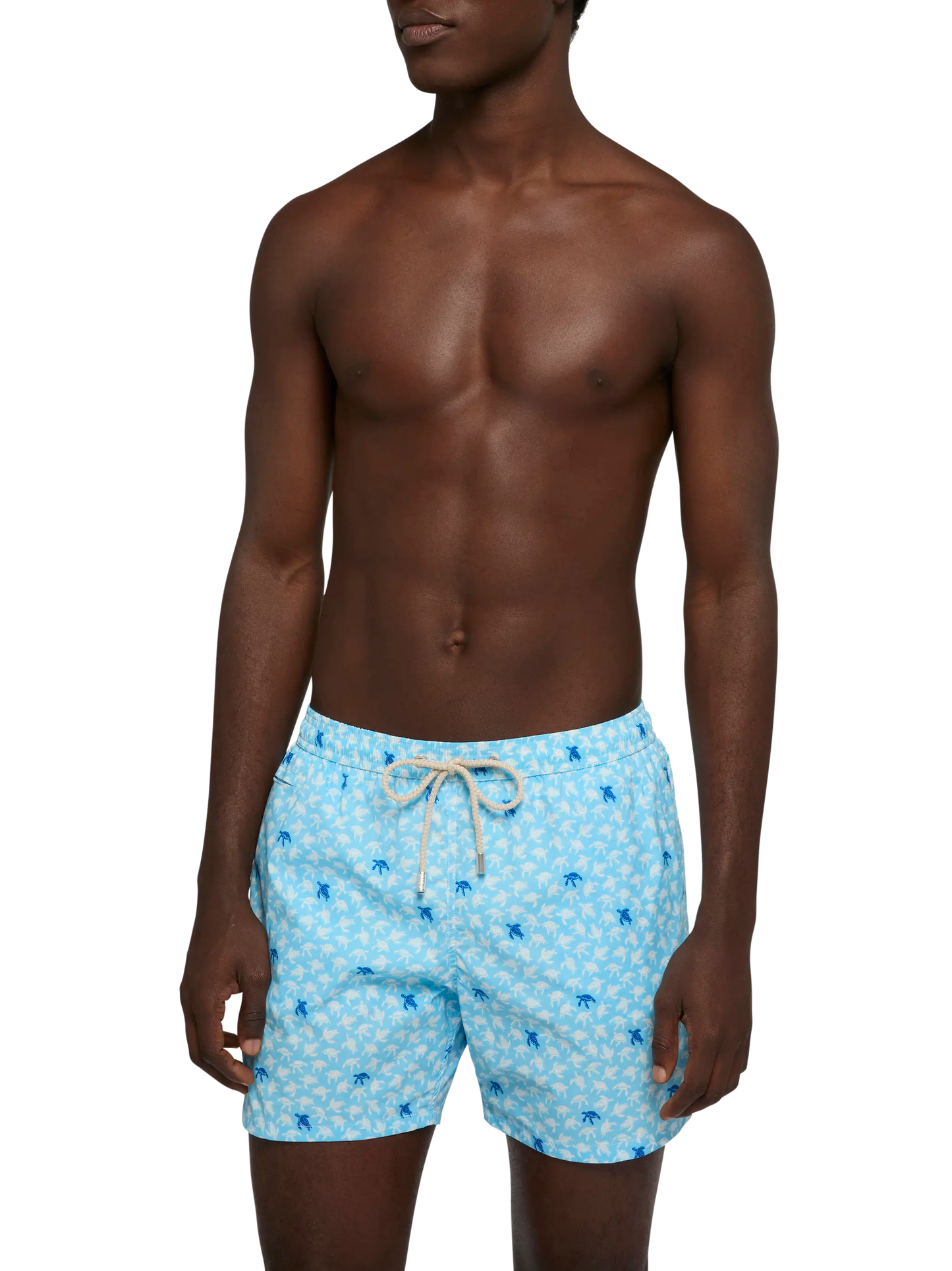 Comfort Light swim shorts with sea turtle print
