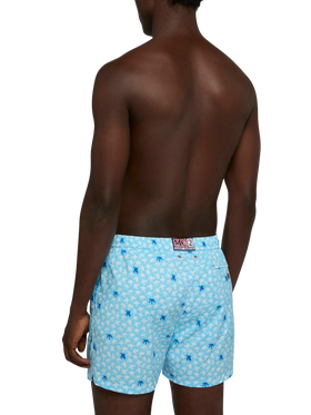 Comfort Light swim shorts with sea turtle print